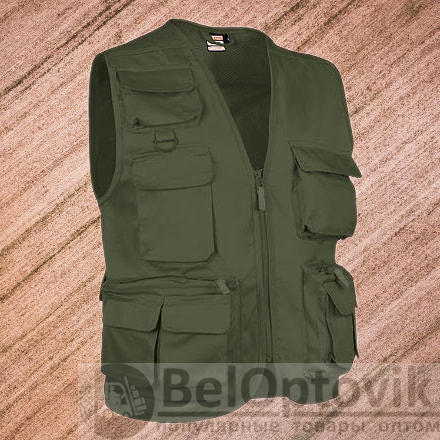 Жилет SAFARI с карманами, ассортимент цветов и размеров